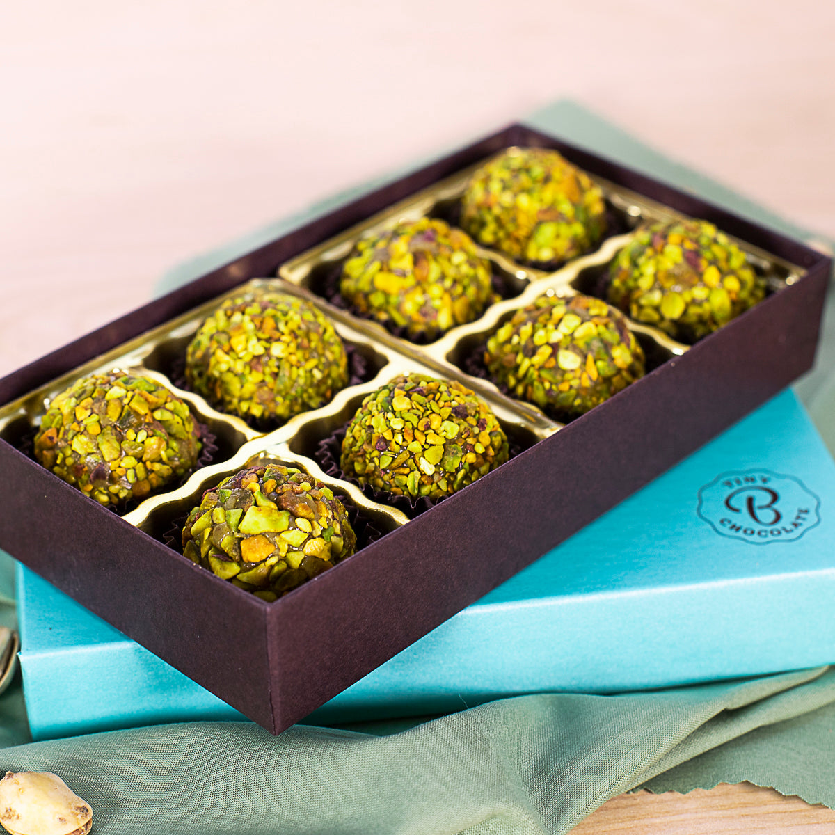 4 or 8 Pistachio Brigadeiros