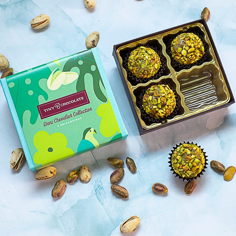 4 or 8 Pistachio Brigadeiros