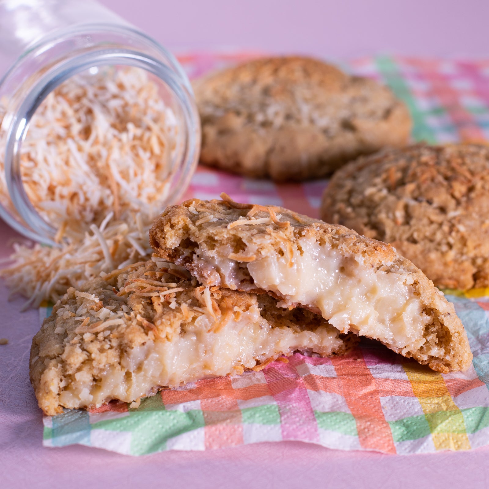 Coconut Brigadeiro-Filled Cookies