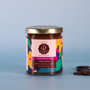 dark chocolate brigadeiro spread sealed jar