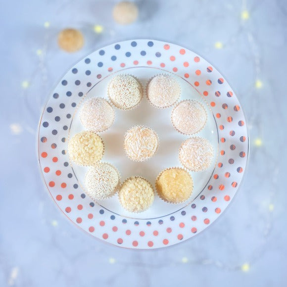 New Years Eve White Brigadeiro Collection with Sparkles