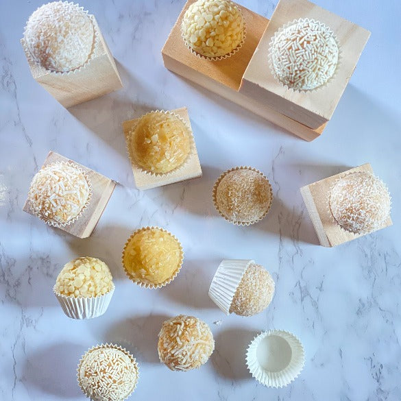 New Years Eve White Brigadeiro Collection for Parties